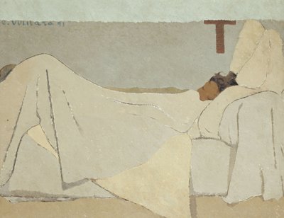 Au lit i sengen, 1891 af Edouard Vuillard