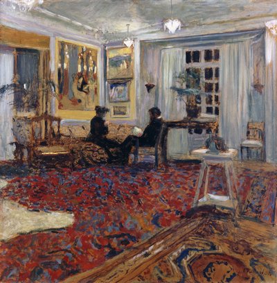 Chat på Fontaines: hr. og fru Arthur Fontaine; Chat på Fontaines: Monsieur og Madame Arthur Fontaine, 1904 af Edouard Vuillard