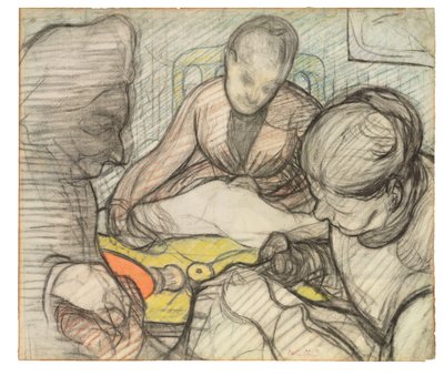 Studie for Syerinderne, 1890 af Edouard Vuillard
