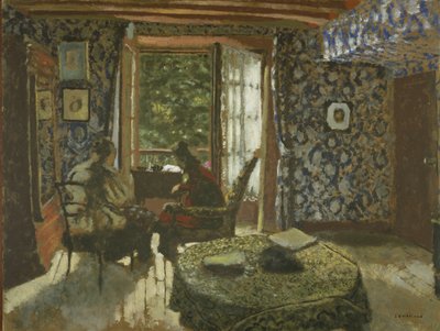 Interiør, ca. 1900-1901 (olie på pap) af Edouard Vuillard