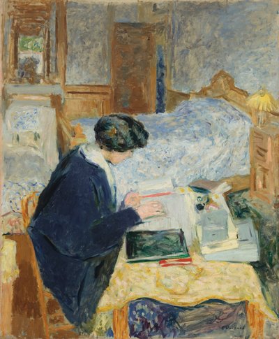 Lucy Hessel læser af Edouard Vuillard