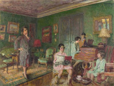 Madame André Wormser og hendes børn, 1927 af Edouard Vuillard