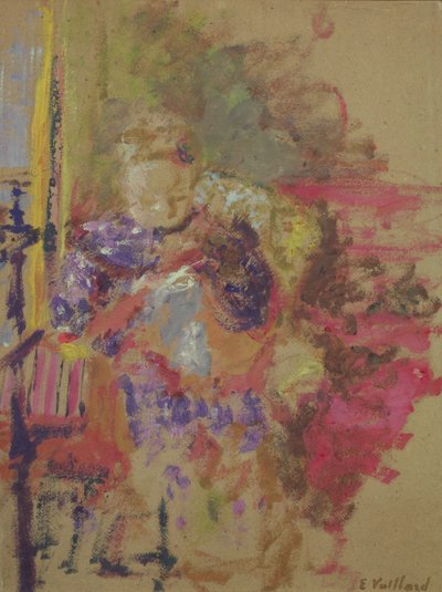 Madame Vuillard Syning, ca. 1905 af Edouard Vuillard