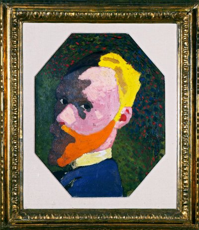 Ottekantet selvportræt, 1890 af Edouard Vuillard