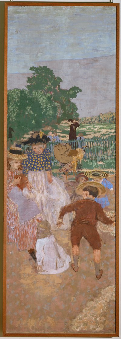 En park i Paris: Legende børn og barnepiger af Edouard Vuillard