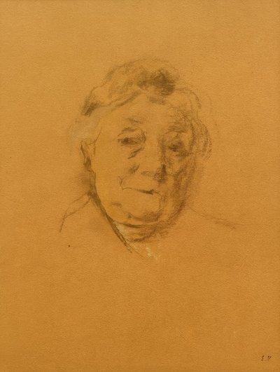 Portræt af Madame Bénard forfra af Edouard Vuillard