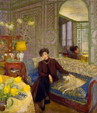 Portræt af Marcelle Aron, hustru til Tristan Bernard (1866-1947) 1914 af Edouard Vuillard