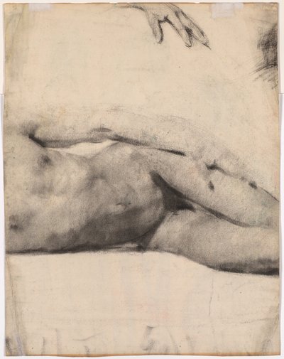 Liggende nøgen mand (verso) af Edouard Vuillard