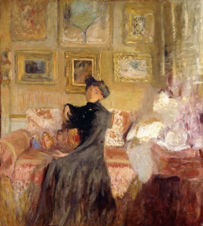 Rød sofa; Le Divan Rouge, ca. 1905 af Edouard Vuillard