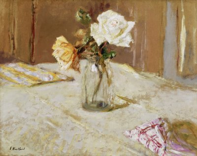 Roser i en glasvase af Edouard Vuillard
