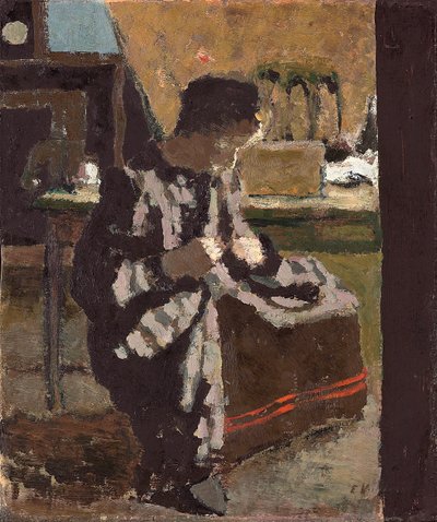 Syning; La couture, ca. 1893 af Edouard Vuillard