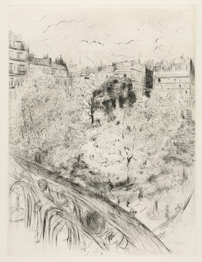 Square Ventimiglia af Edouard Vuillard