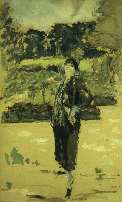 Den sorte kjole; La Robe Noire, 1920 af Edouard Vuillard