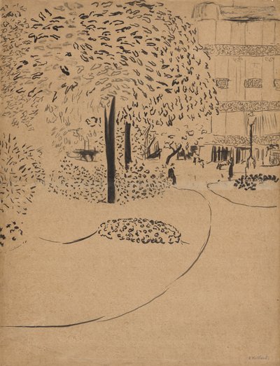 Torvet, 1910. af Edouard Vuillard