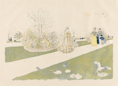 Tuileriehaven af Edouard Vuillard