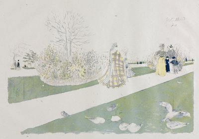 Tuileriehaven af Edouard Vuillard