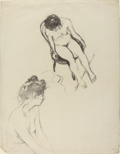 To nøgenfigurstudier af Edouard Vuillard