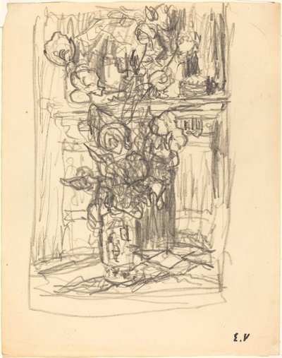 Vase med blomster, 19001901. af Edouard Vuillard