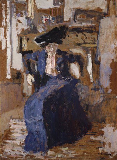 Kvinde i blåt af Edouard Vuillard