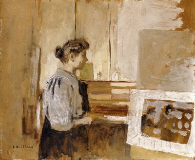 Kvinde i et studie, ca. 1915 af Edouard Vuillard