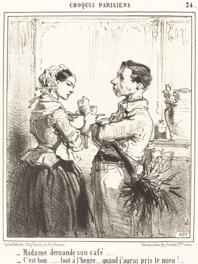 Madame beder om sin kaffe af Edouard de Beaumont