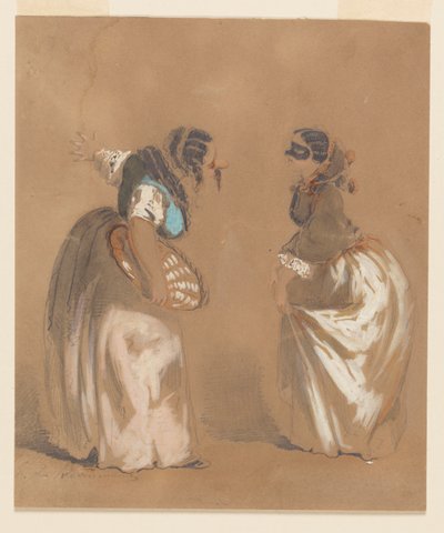 To maskerede damer bukker af Edouard de Beaumont