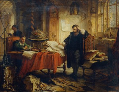 Copernicus kortlægger himmellegemernes baner af Eduard Ender