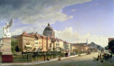 Slotsfrihed fra Schlossbruecke, Berlin af Eduard Gärtner