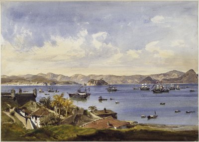 Rio de Janeiro-bugten af Eduard Hildebrandt
