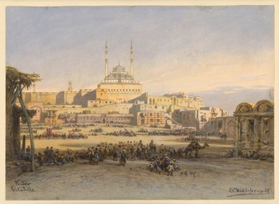 Citadellet i Kairo af Eduard Hildebrandt