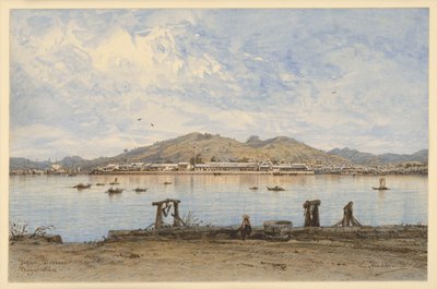 Nagasaki Havn af Eduard Hildebrandt