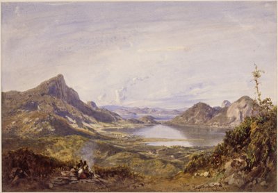 Rodrigo de Freitas-søen. Rio de Janeiro af Eduard Hildebrandt