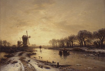 Spreewald om vinteren af Eduard Hildebrandt