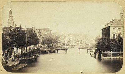 Udsigt over Zwanenburgwal i Amsterdam af Eduard Isaac Asser