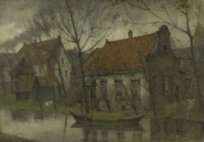 Udsigt i en landsby af Eduard Karsen