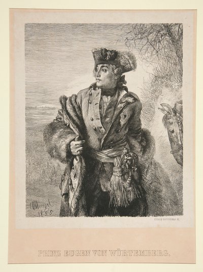 Portræt af Prins Eugen von Wurtemberg af Eduard Kretzschmar