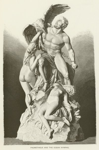 Prometheus og havets nymfer af Eduard Muller