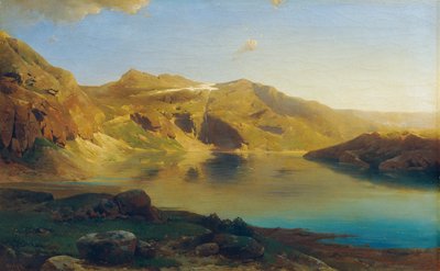 Alpensee af Eduard Peithner von Lichtenfels
