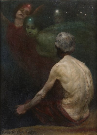 Dværgen Alberich and the Rhinmaidens Rhinguldet, 1909. af Eduard Veith