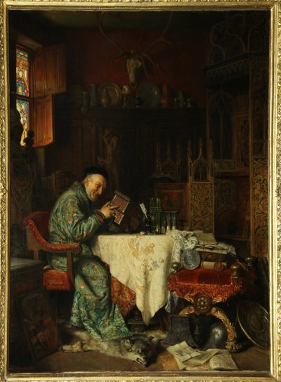 Samleren (pantmand) - Maleri af Eduard von Gruetzner (1846-1925), olie på lærred af Eduard von Grutzner