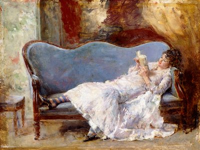 En dame læser, af Eduardo Leon Garrido