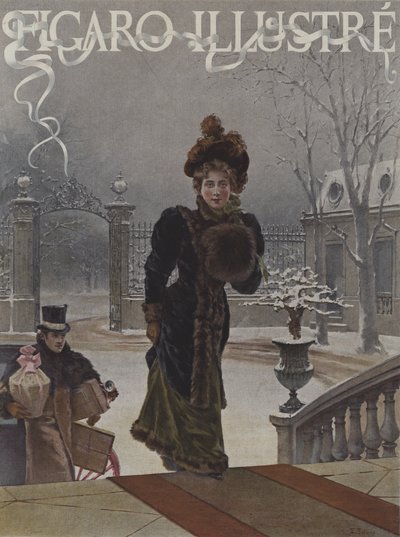 Til babyerne. Forside af Le Figaro Illustre, januar 1893 (kromotypograf) af Eduardo Tofano