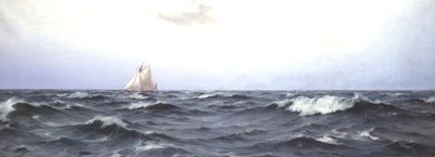 Valkyrie II krydser Atlanten, ca. 1893 af Eduardo de Martino