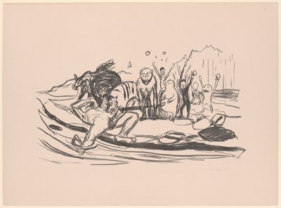 Alphas død af Edvard Munch