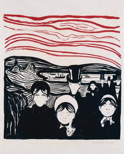 Følelse af angst af Edvard Munch