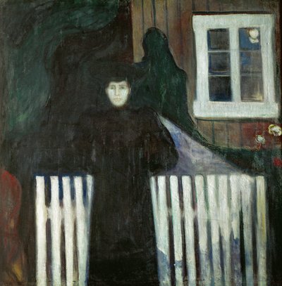Anguish (olie på lærred) af Edvard Munch
