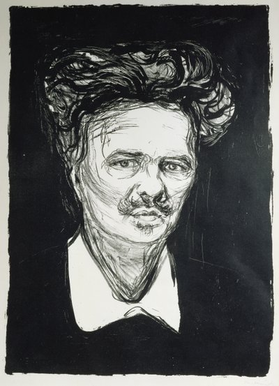 August Strindberg (litho) af Edvard Munch