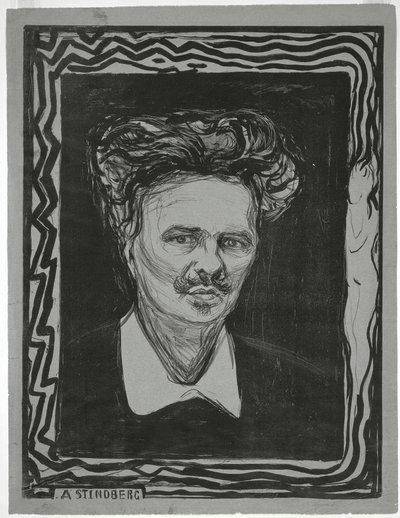 August Strindberg af Edvard Munch
