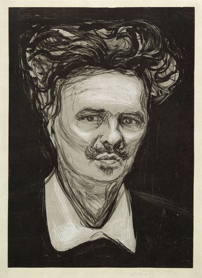 August Strindberg af Edvard Munch