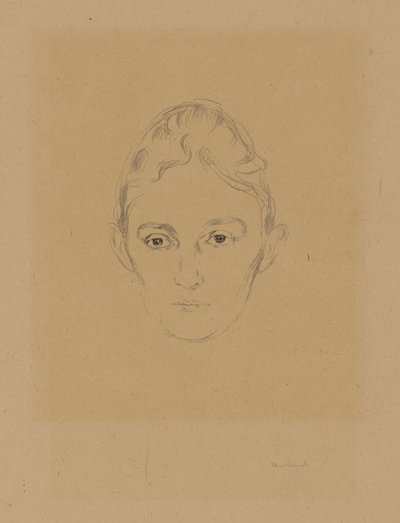 Fra mappen »Fra Max Lindes hus«: Marie Linde af Edvard Munch